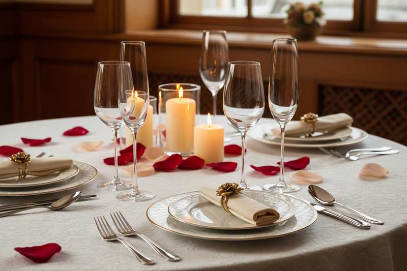Drinkware & Tableware for Romantic Evening