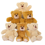 Teddy Bear Stuffed Animal, 6 Pack 10 in Bulk Plush Bear Toy Gifts for Kids Baby Toddlers
