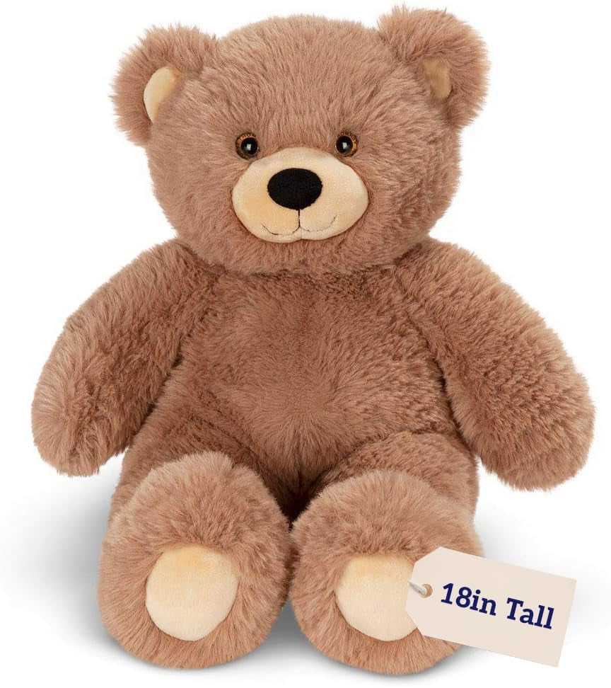 Cuddly Soft – 18 Inch Brown Bear Stuffed Animal, Oh so Soft Plush Toy, Adorable Gift for All Ages